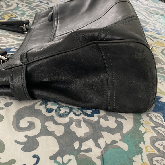 Coach Black Leather Briefcase - Picture 5 of 7